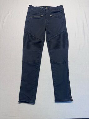 Slim Moto Jeans American Eagle Hi-Rise Jegging - Womens Black Size 6
